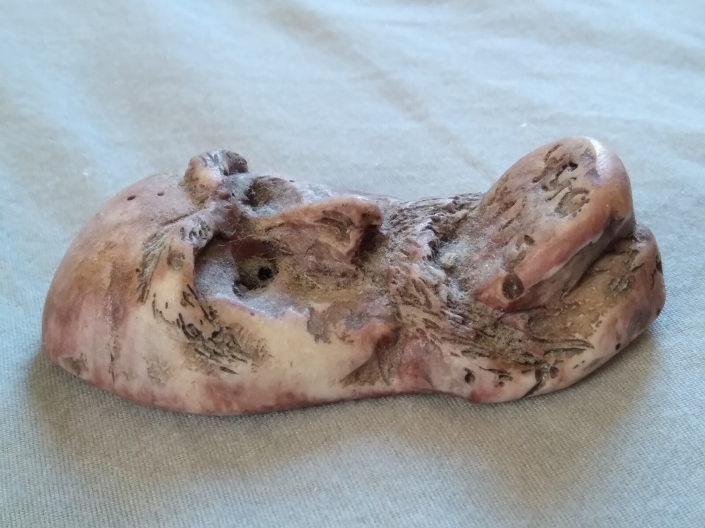 Vintage Man's Face Chewing Gum Dish Rest.