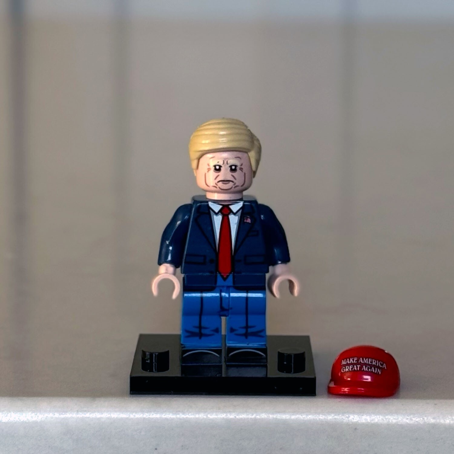 BRAND NEW President Donald Trump Lego Minifigure With MAGA Hat! - U.S. Seller!!!