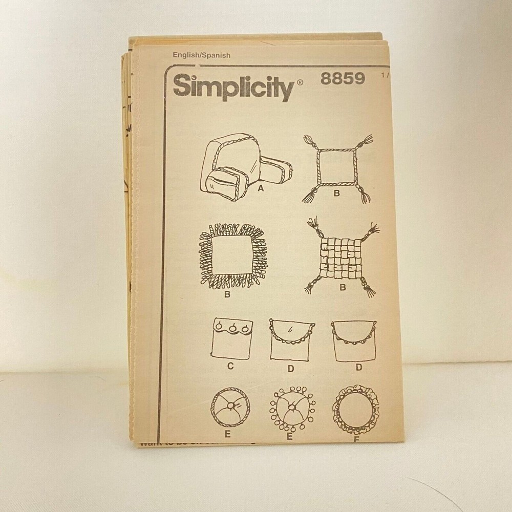 #8859 Simplicity Pillow Case Sewing Pattern