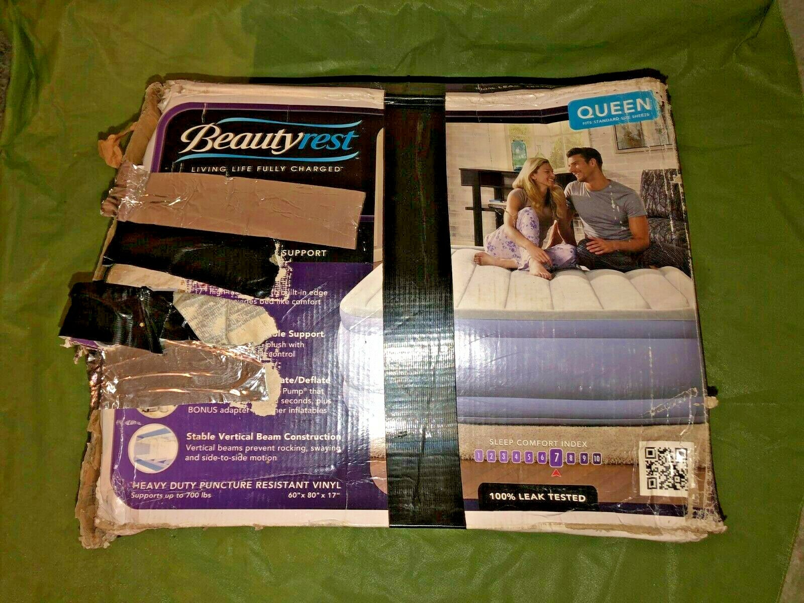 Beautyrest Queen 17" Hi -Loft Air Mattress w/ Express Pump