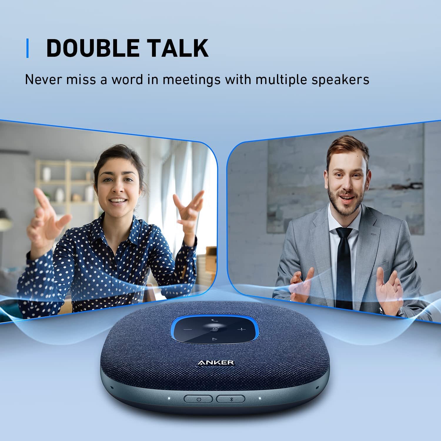 Anker PowerConf S3 Bluetooth Speakerphone Conference Speaker for Meeting |Refurb