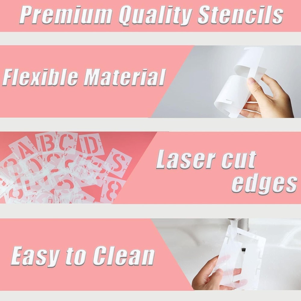 Reusable Alphabet Templates Kit, DIY Art Projects