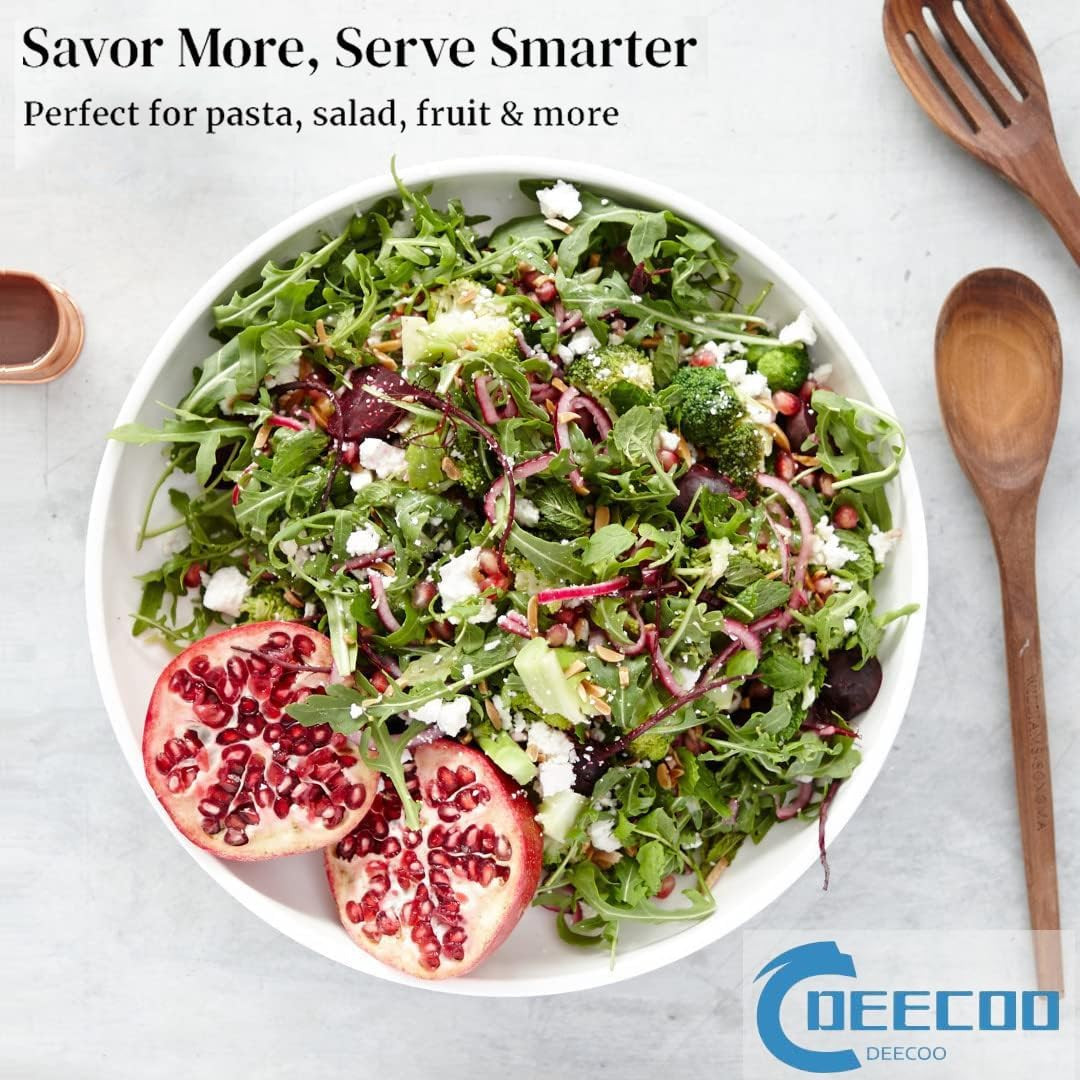 7 Pack Porcelain Pasta Bowls Ceramic , Large Serving Bowl, Wide and Shallow, Set