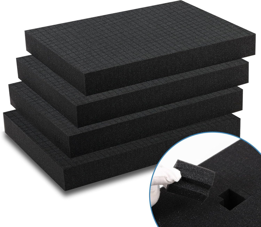 Pick and Pluck Foam Inserts, Pre-Cubed Pick Apart Sheets for Crafts Toolbox Game