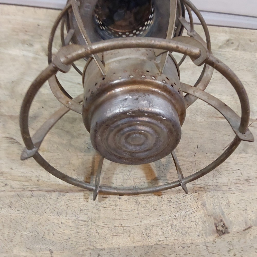 Dietz 39 Steel Clad Lantern - Frame and Ventilator - Surface Rust inside