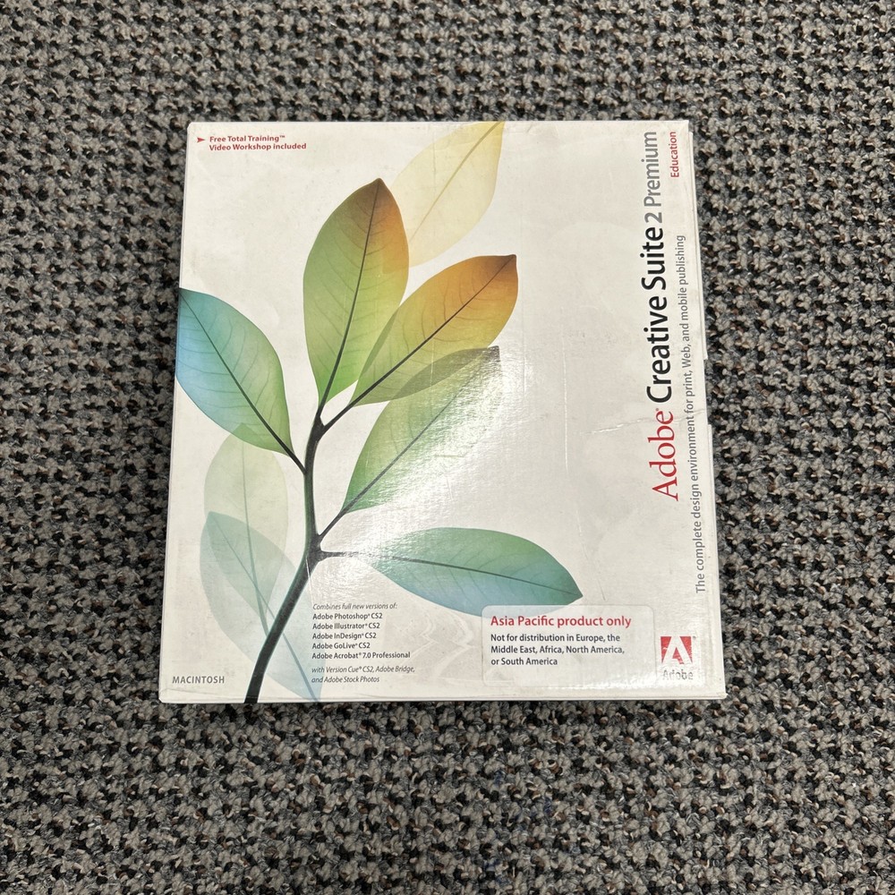 Adobe Creative Suite 2 CS2 Premium (Mac) - Full 6-Disc Set (with Serial Number)
