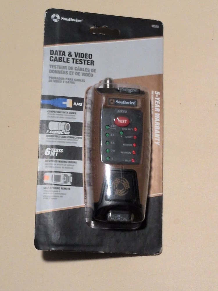 Southwire M550 Continuity Tester for Data & Coax Cables {L}