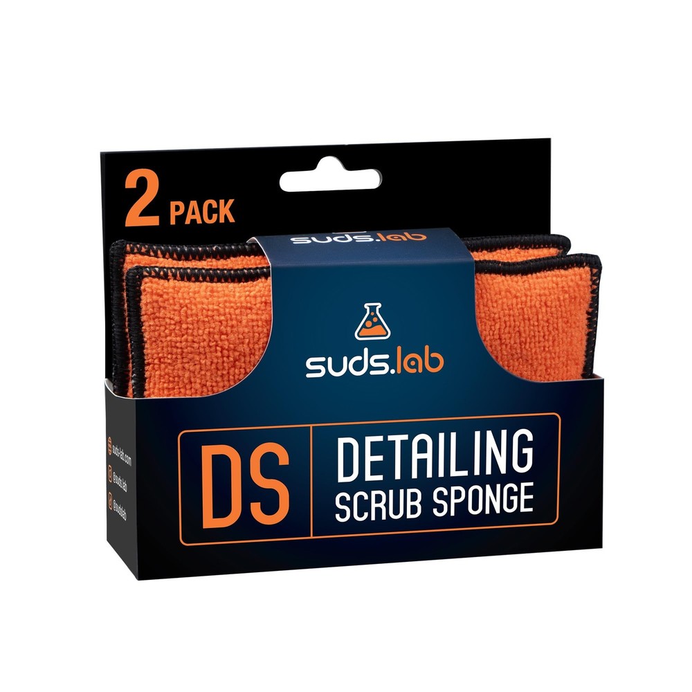 DS Microfiber Detailing Scrub Pad 2 Pack - Car Interior Cleaning & Detailing