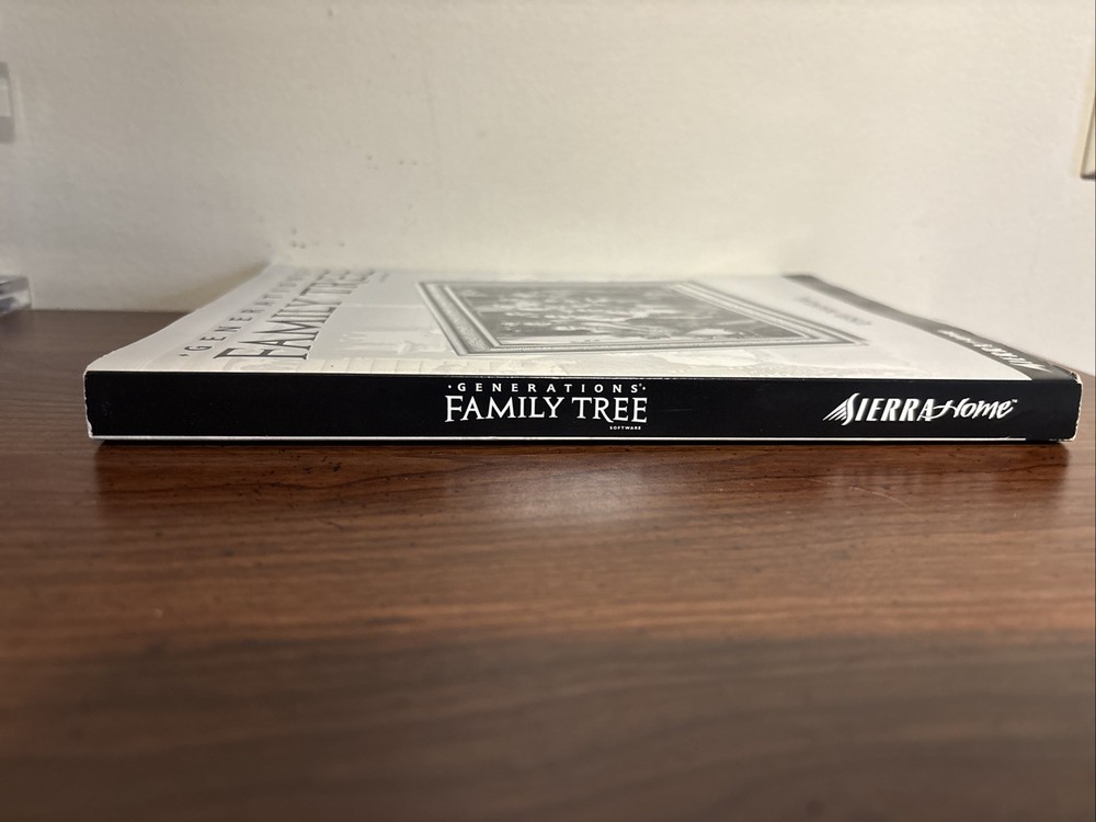 GENERATIONS FAMILY TREE Software MANUAL (2000 Paperback Book)
