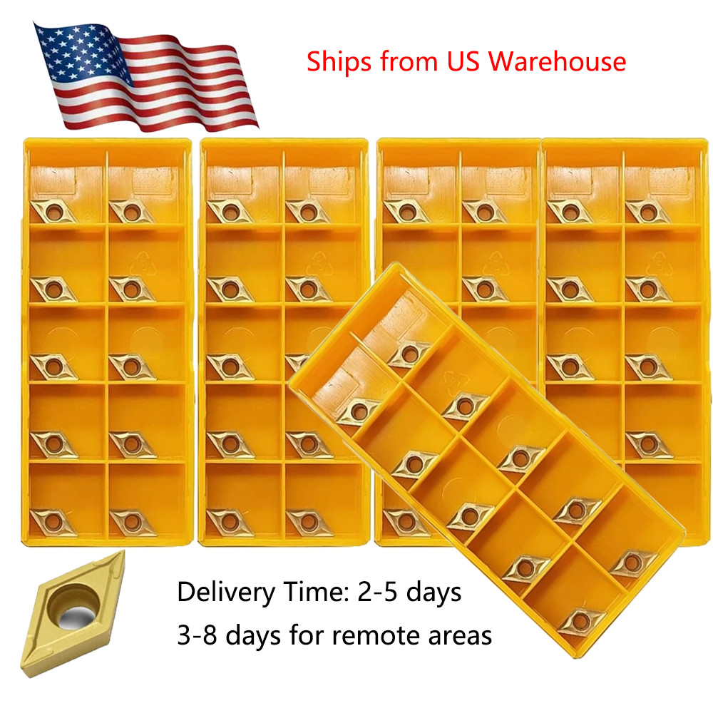50Pcs DCMT070204 CK251 Carbide Inserts for Lathe Turning & Boring Bar Cutter