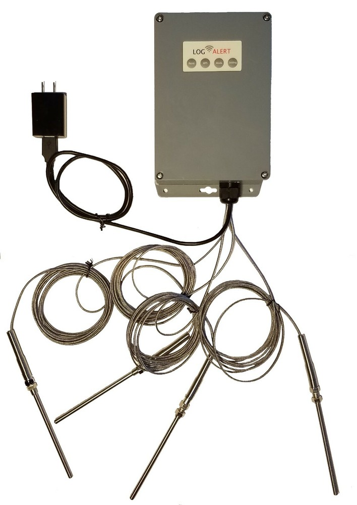 WiFi Wireless Multiple K-Type Sensor -100°C - 1250°C Alert Alarm CDC Compliant
