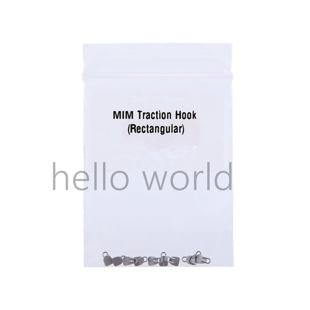 10 Bag Dental Orthodontic Monoblock Traction Hook Rectangular Base Bondable