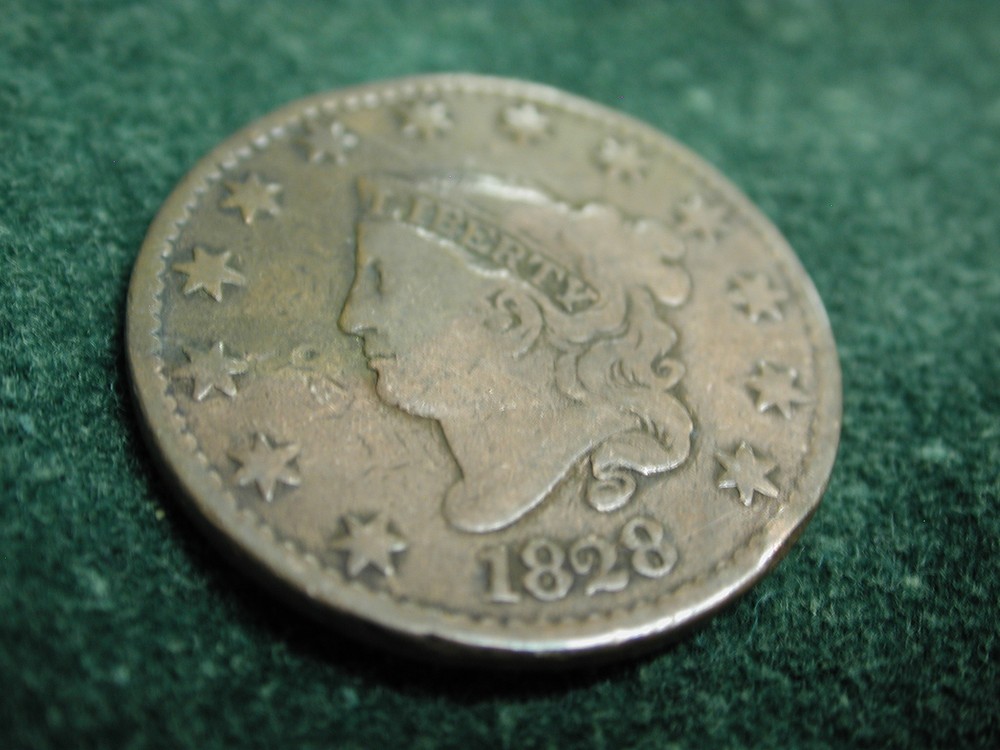 1828 U.S Large Cent (Large Narrow Date) Very Fine