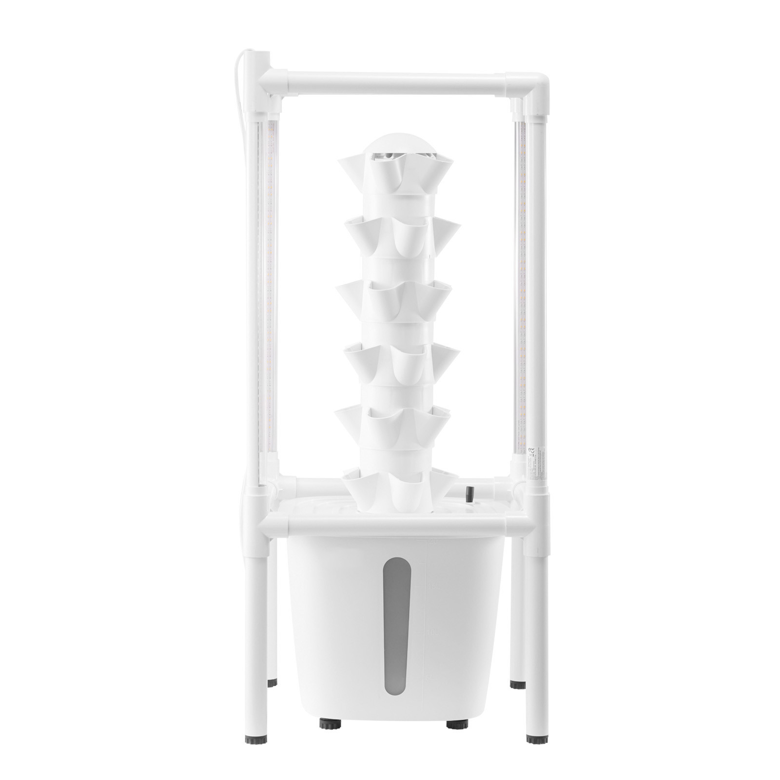 Hydroponic Growing System with Grow Light 30 Pods Indoor Hydroponic Tower Garden