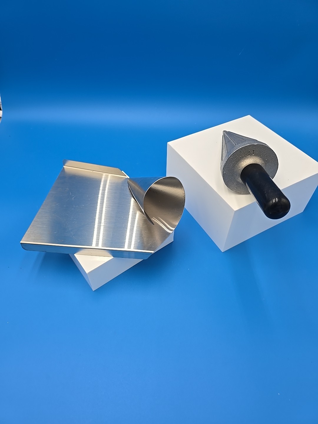 Waffle Cone Maker Ice Cream Roller Mold Big Rolling Forming Tool 10" 2-Piece Set