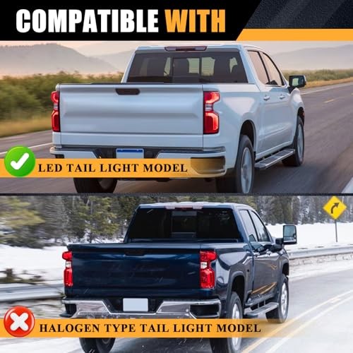 Tail Lights Compatible with 2019-2023 Chevy Right Passenger Side LED Type
