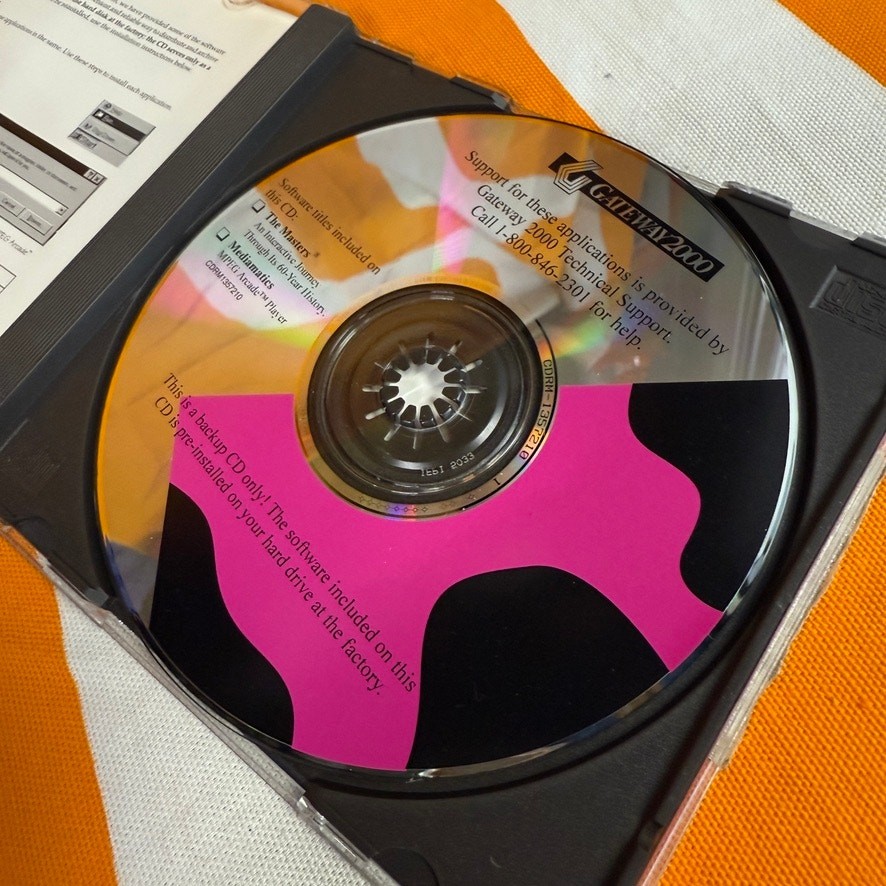 Vintage 1995 Gateway 2000 The Masters Golf Interactive PC CD-ROM Promo Software