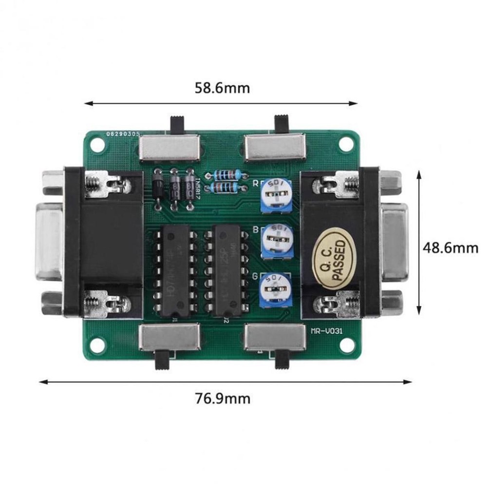 Plastic Screen Scanline Generator+VGA Connection For Retro Games Arcade Machine