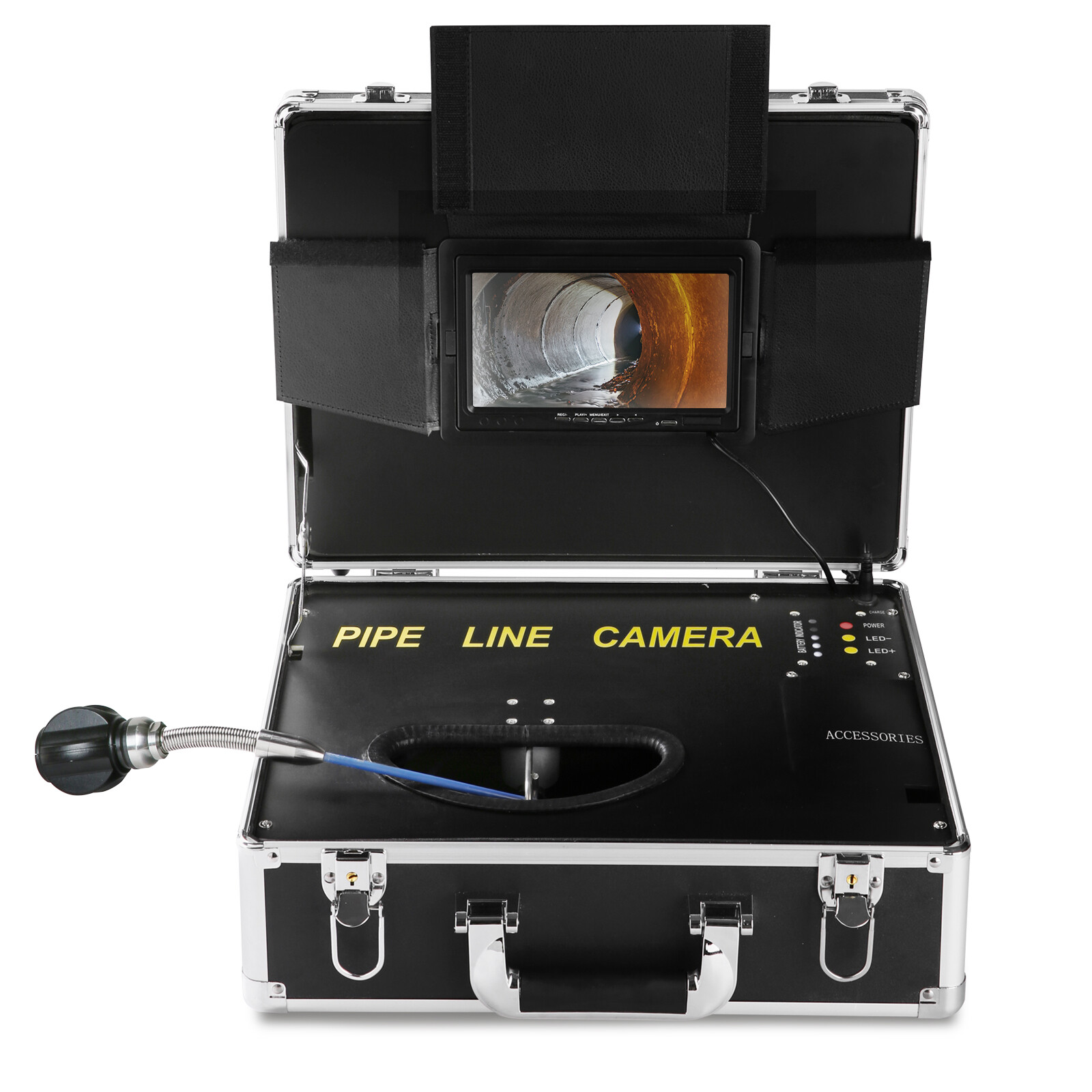 VEVOR 50m/165ft Sewer Camera Pipe Inspection Drain Camera 7 inch Screen