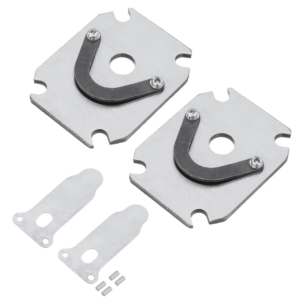 2 Set Metal Air Compressor Valve Plate Replacement Part Silver