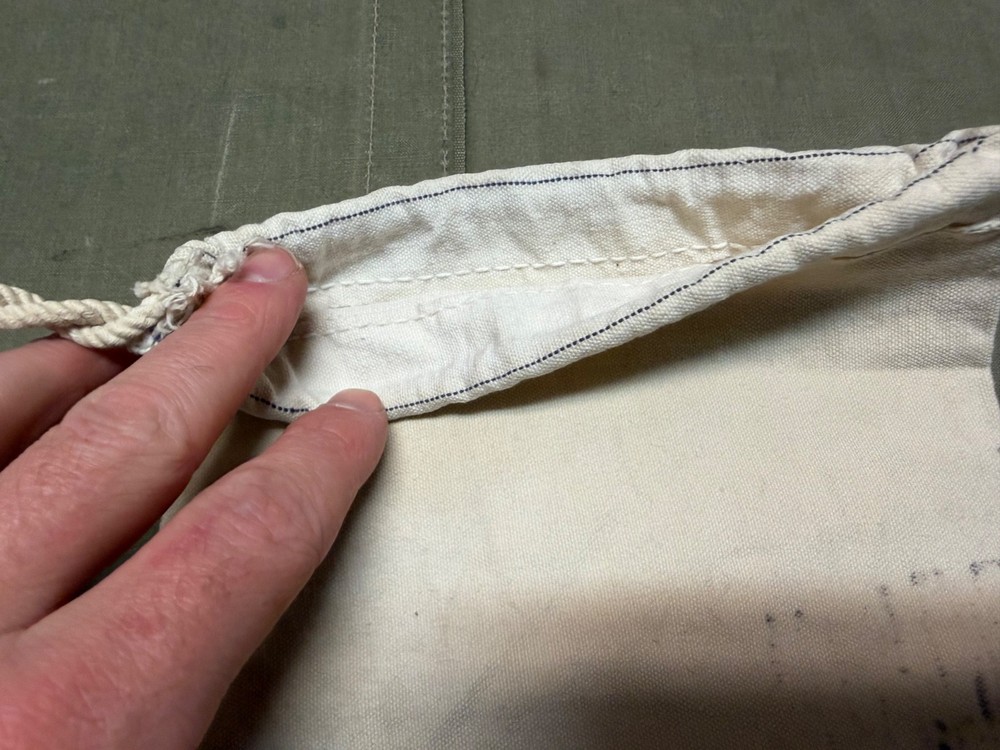 ORIGINAL WWI WWII US ARMY CLOTH PERSONAL ITEMS CARRY BAG INSERT