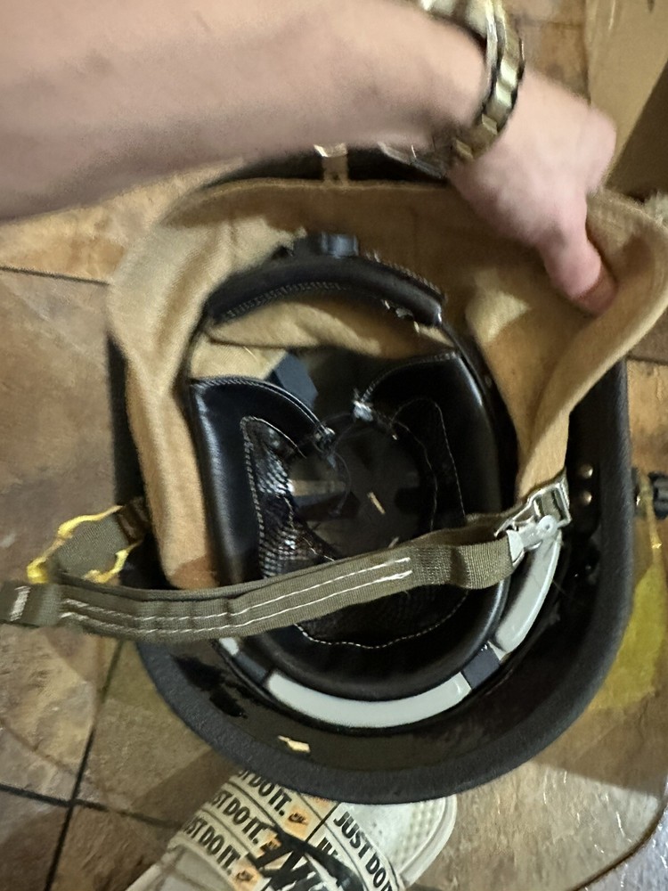 Cairns & Brothers fire helmet