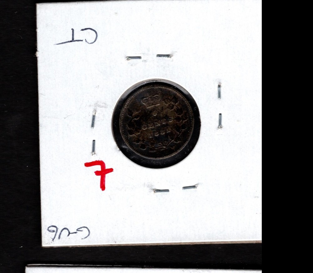 1881 H Canada- Victoria Five Cents