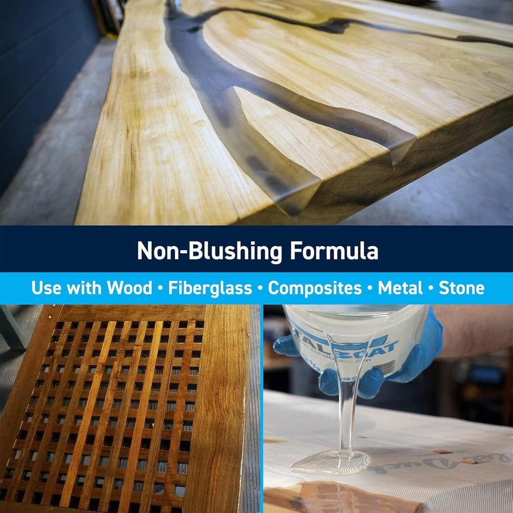 Crystal Clear 2:1 High Performance Epoxy with Mixed Hardener Options, 1.5 Quart