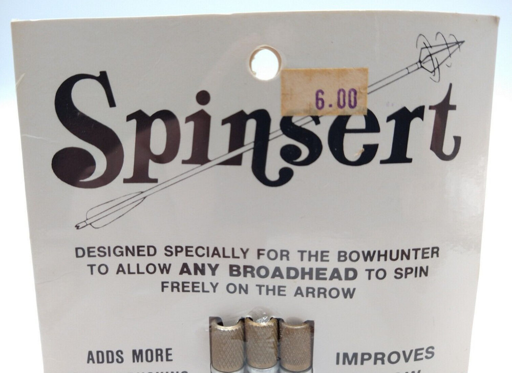 Spinsert Broadhead Arrow Attachment #2117 by Dan Winters Inc - More Penetration