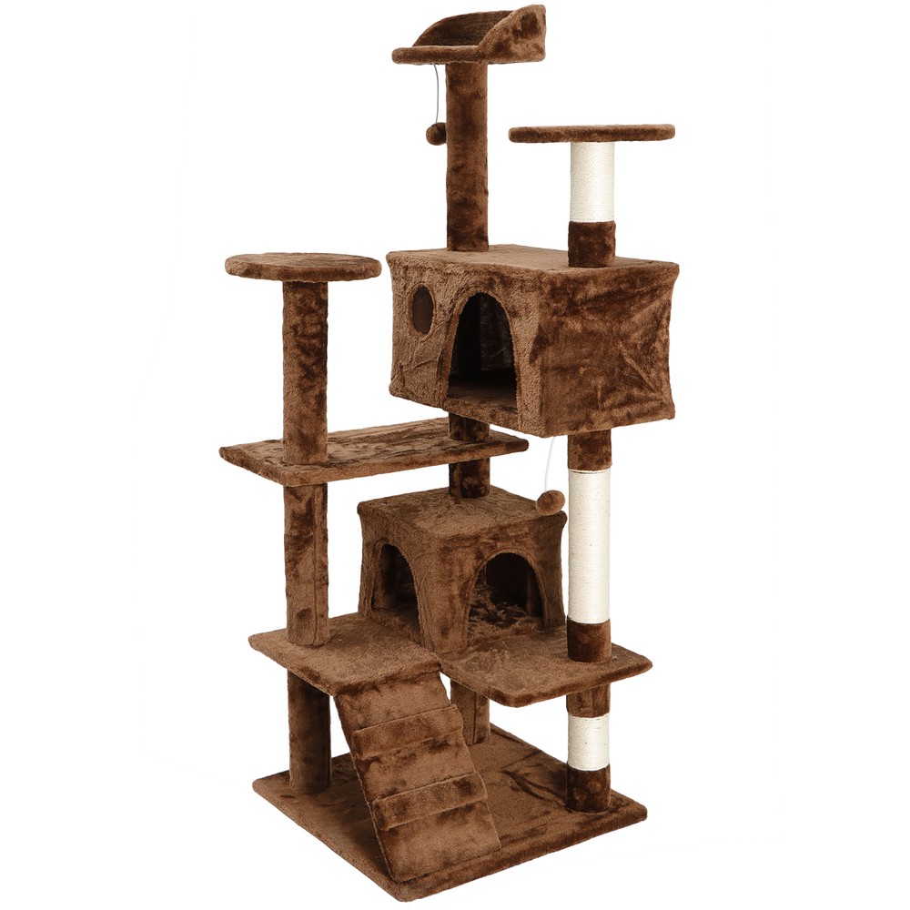 53" Cat Tree Tower Multi Level Activity Center Large Playing House Condo Rest