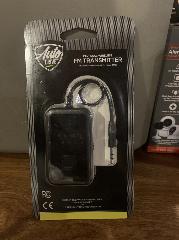 NEW - AUTO DRIVE Wireless FM Transmitter for cars - smartphones & tablets