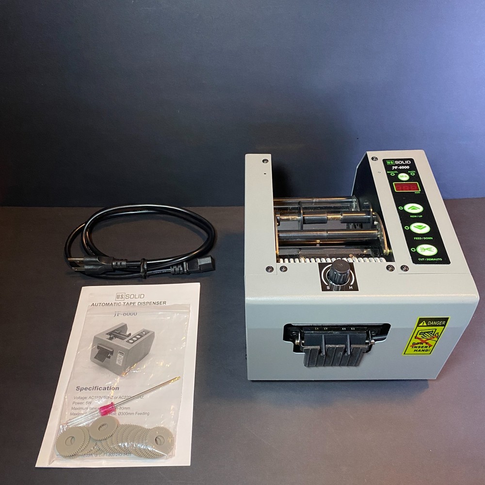 U.S. Solid Automatic Tape Dispenser w/ Cutter JF-6000 3" Max Width