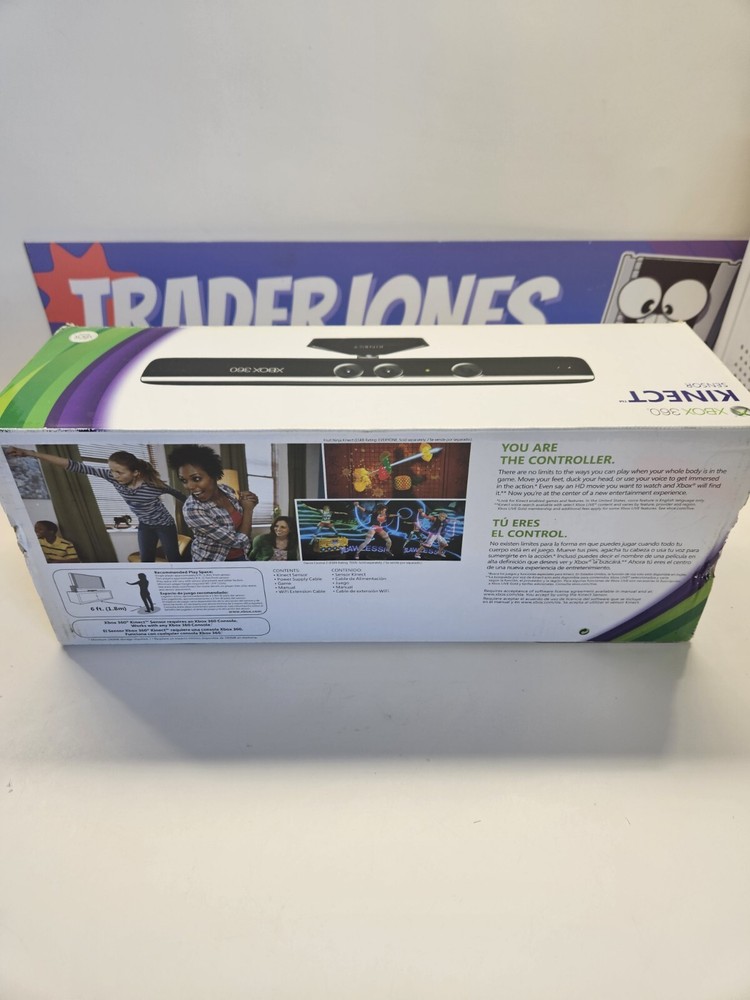 Kinect Sensor Camera (Xbox 360) w/ Kinect Adventures and Cables in Box