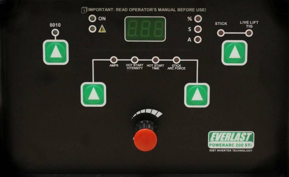 PowerArc 200STi SMAW GTAW Stick 200Amp DC TIG Welder by Everlast can do 6010