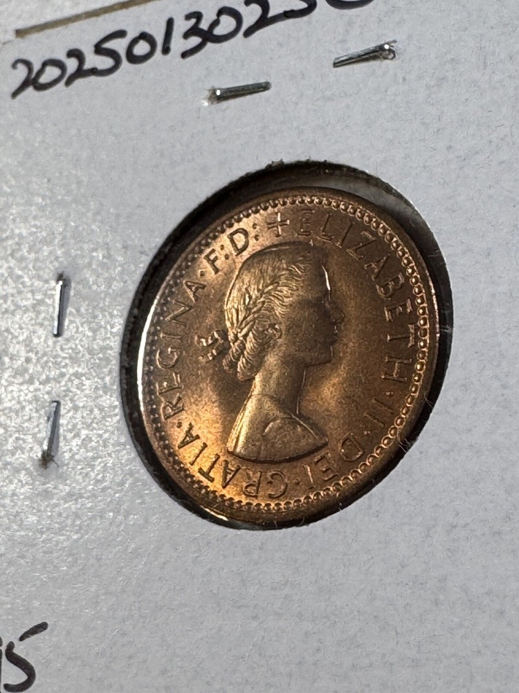 1956 Great Britain Farthing Bronze Coin