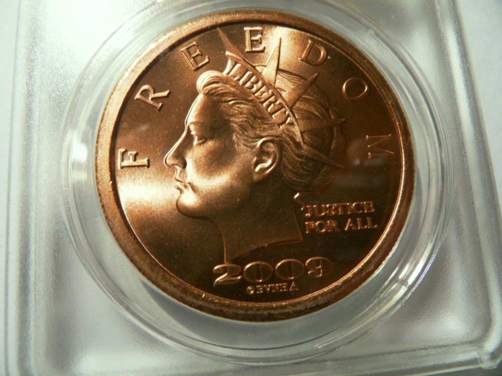 2008 TEA PARTY COPPER DOLLAR ANACS MS-67 RED