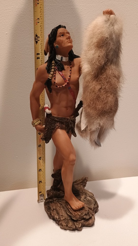 Vintage Native American Resin Statue