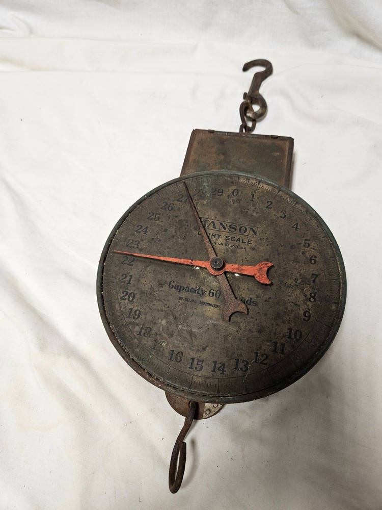 Hanson Dairy Hanging Scale-Vintage