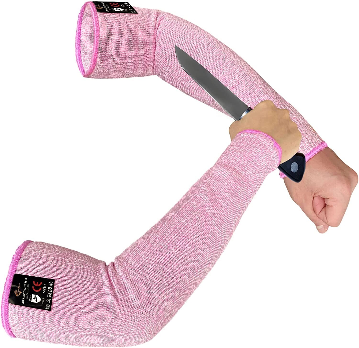 Evridwear Cut Resistant Sleeves with/without Thumb Hole for Work Preventing Stab