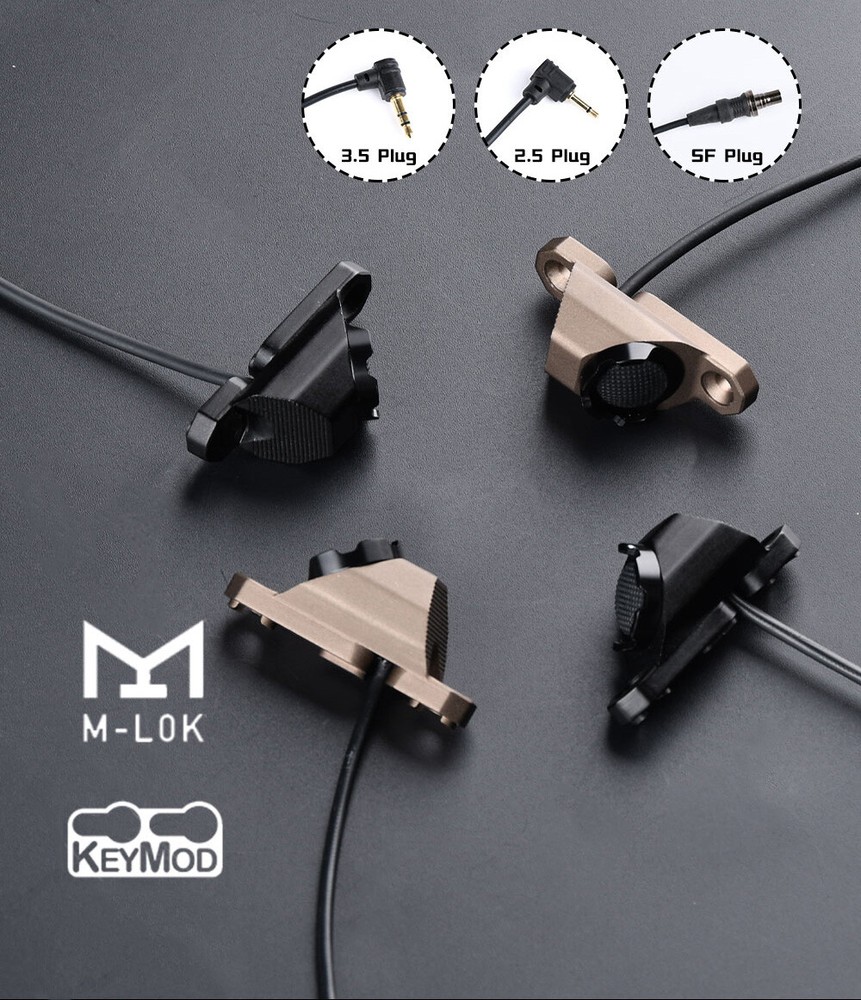 WADSN Tactical Flashlight Hot Button Tail Remote Control Switch For MLOK/KEYMOD