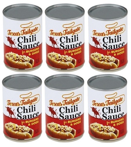Texas Tailgate Chili Sauce 6 Can Pack