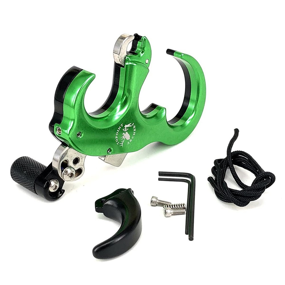 Compound Bow Release Aid Thumb Release 3/4 Fingers Adjustable Automatic Arche...