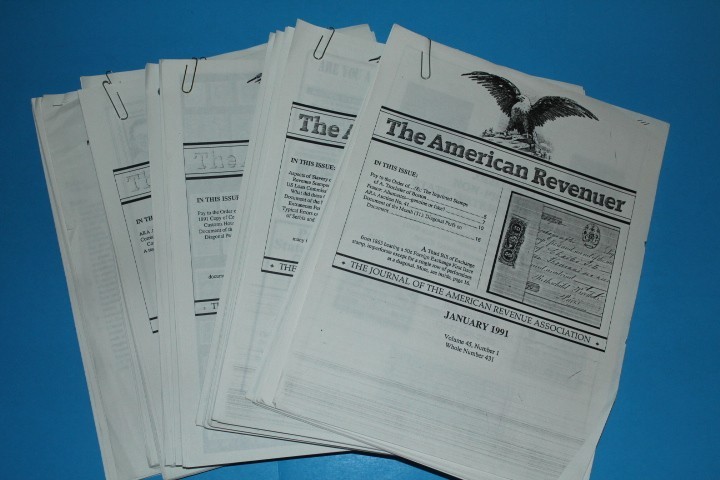 The American Revenuer Journal 1991 FULL Year BlueLakeStamps Outstanding content!