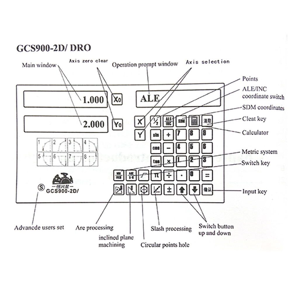 2Axis/3Axis Digital Readout DRO Display Linear Scale Encoder for Mill Lathe US