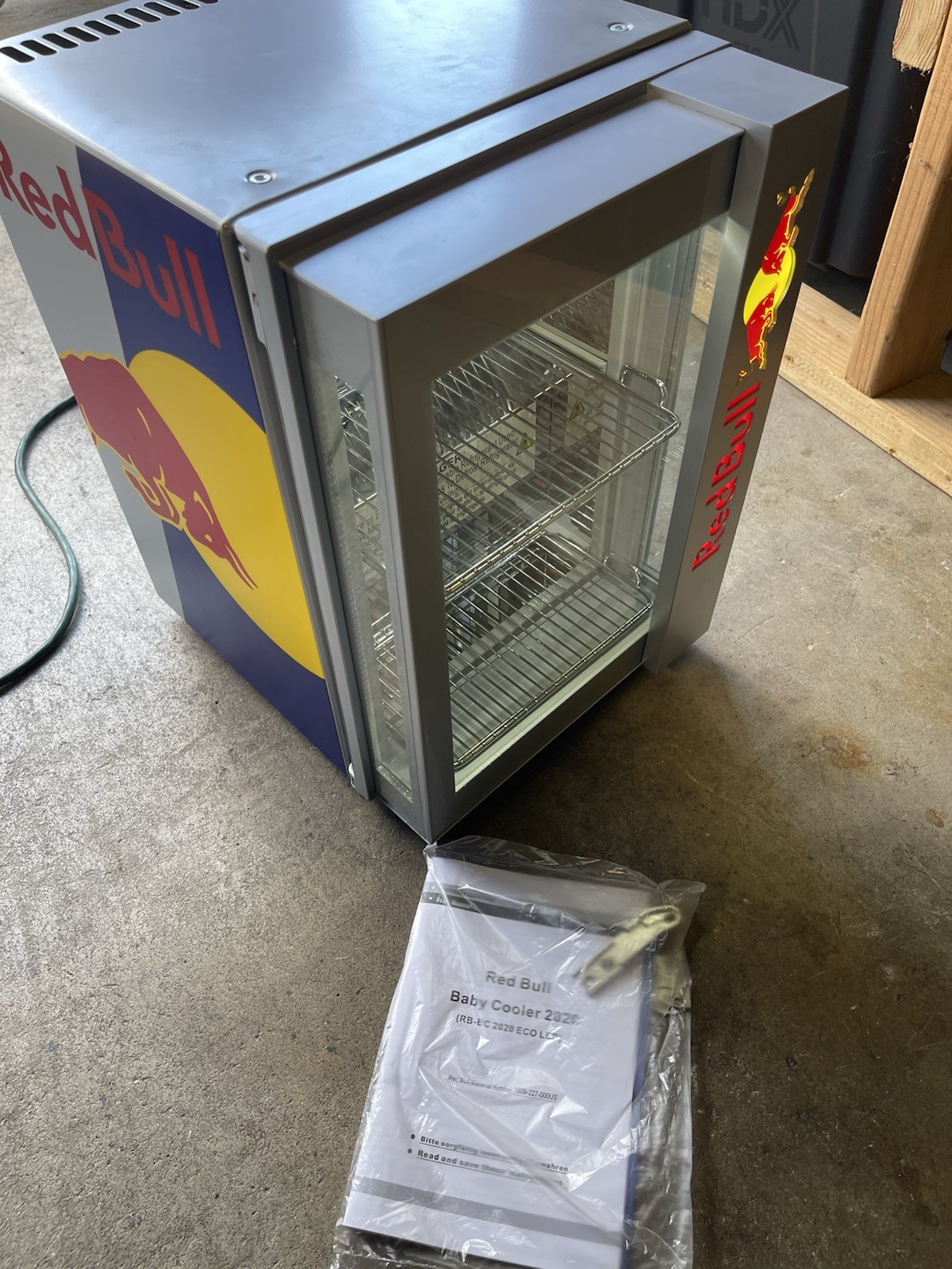 Red Bull Mini Fridge Baby Cooler 2020 RB-BC 2020 Eco LED - NEW (READ!)