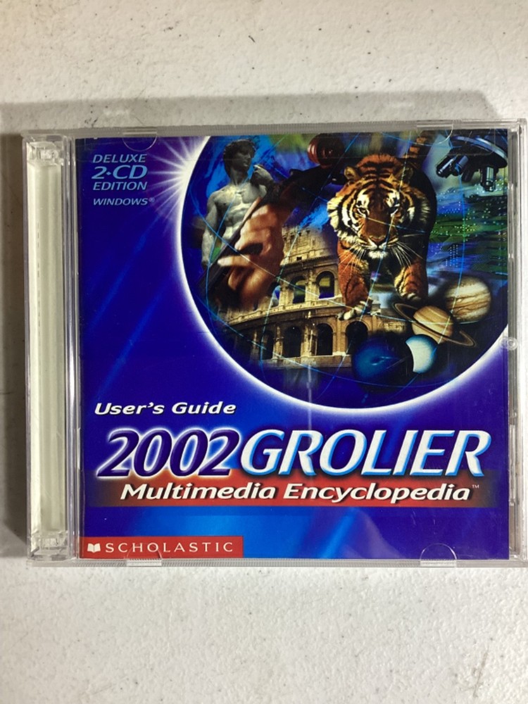 The 2002 Grolier Multimedia Encyclopedia User's Guide Scholastic Very Good