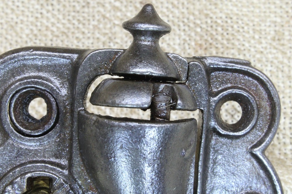 2 vintage Screen Door Hinges quick release old Victorian self closing spring