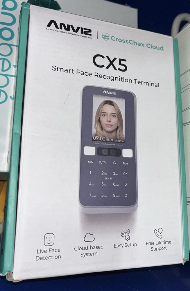 Time Clock for Small Businesses - Smart Face Recognition Terminal Biometric