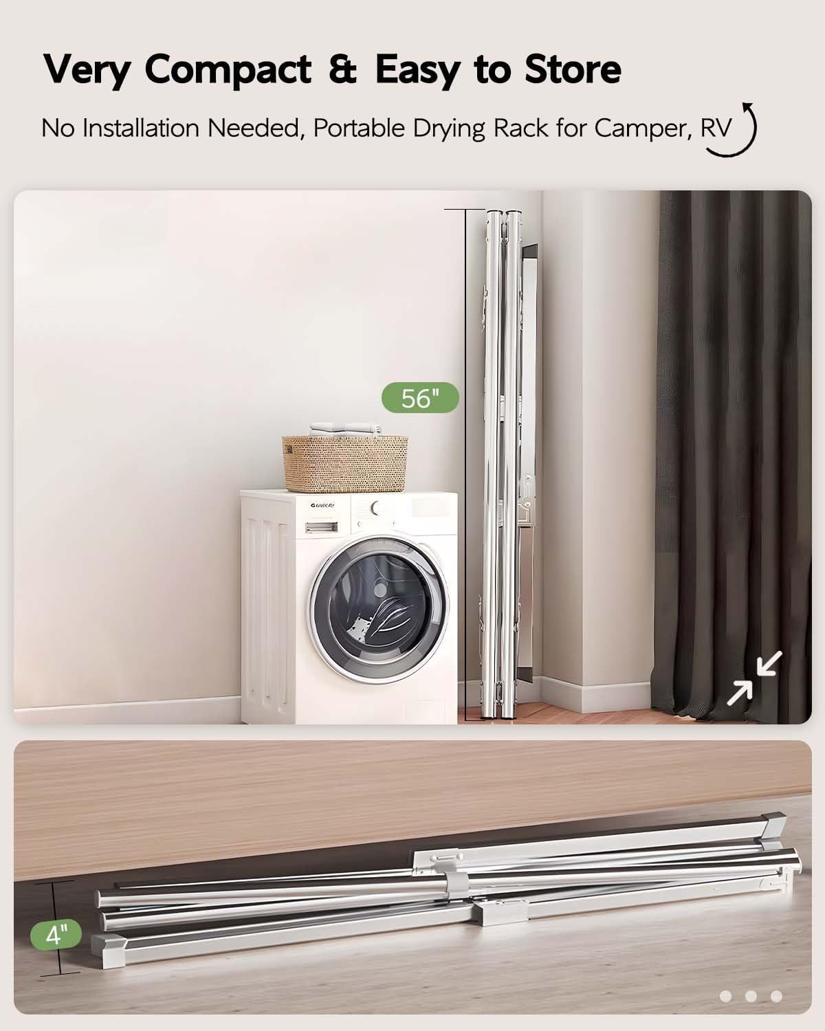 Clothes Drying Rack 95 Inches Folding Outdoor Indoor, Drying Rack Clothing