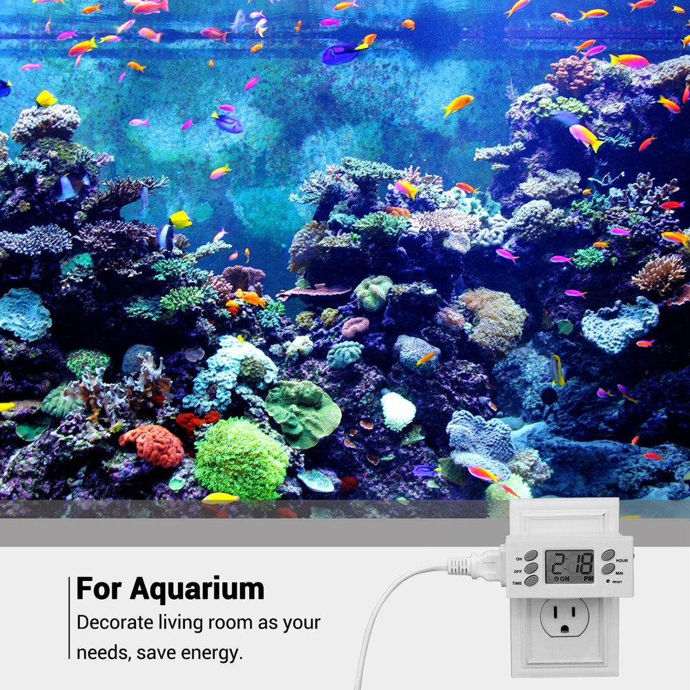 DEWENWILS 2 Pack Light Timer Digital Programmable Plug in Lamp Timer Switch